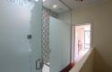 After - Upstairs main bathroom with frosted glass wall